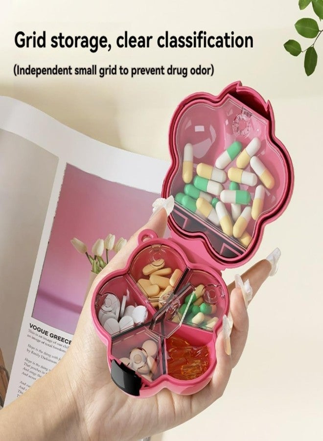 XIBO Mini Pill Organizer Travel Medicine Organizer Portable Seven Days Plastic Storage Container with Compartments. - Image 5